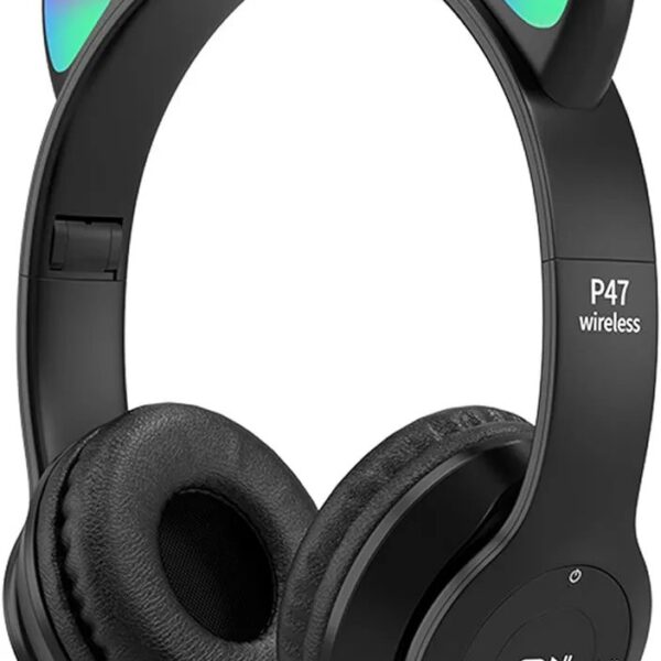 Audifonos Bluethooth con orejitas de gato P47M